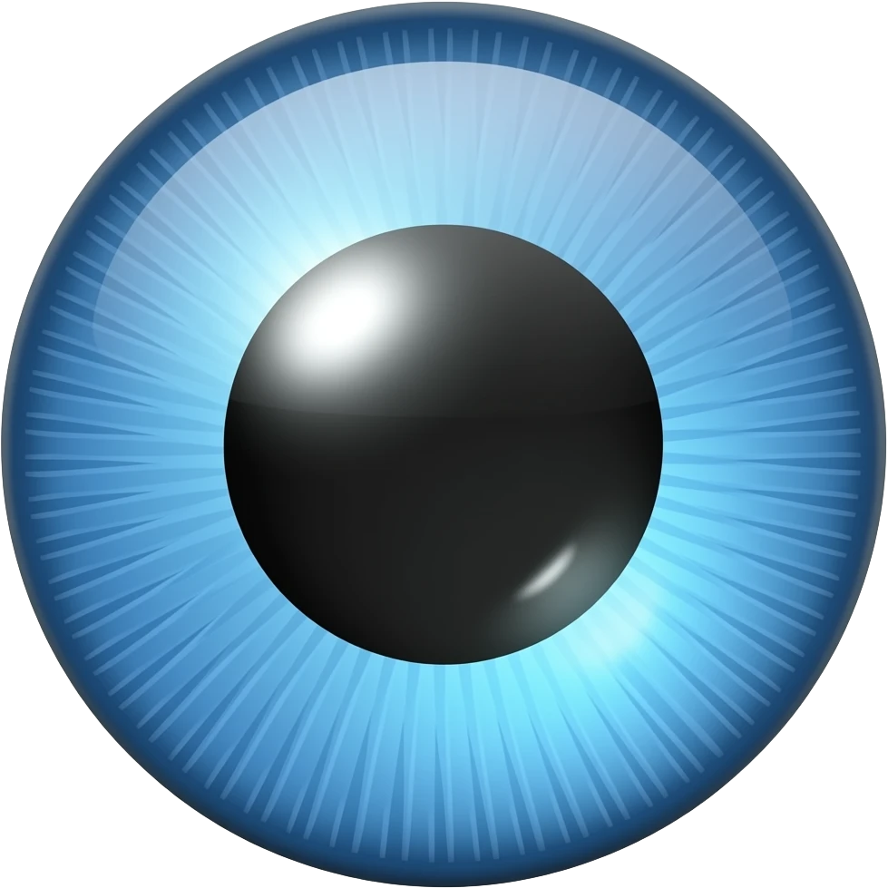 Blue lense circle  emoji