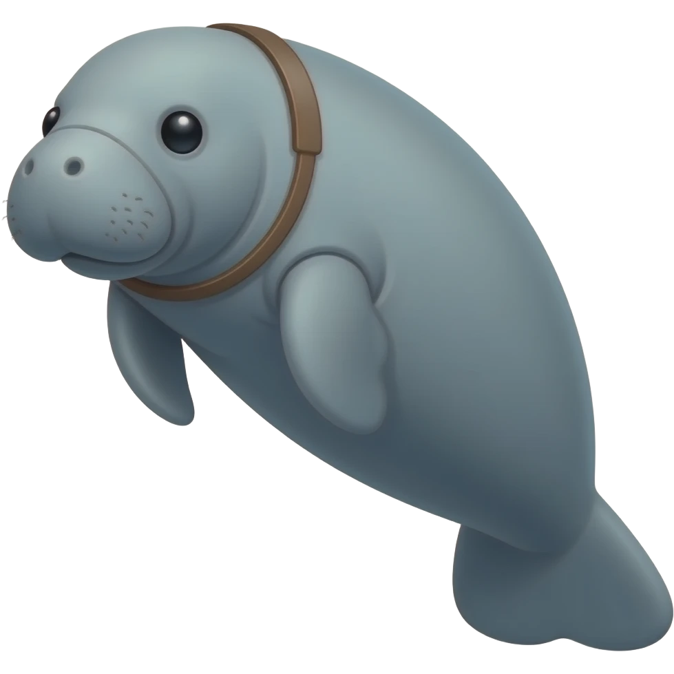 Manatee with camera emoji