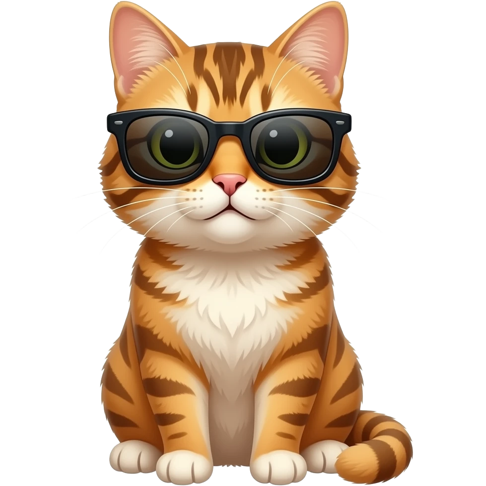 Cat wearing sunglasses emoji