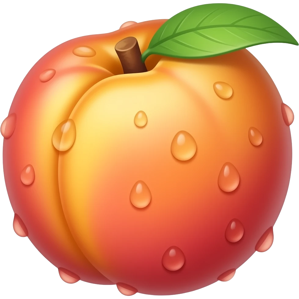 Wet Peach emoji