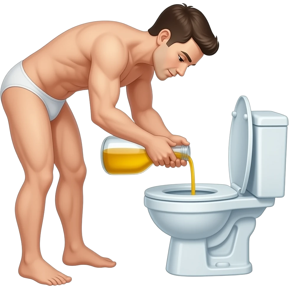 Dick pics nude men waist  fully nude yellow pee into tolet emoji