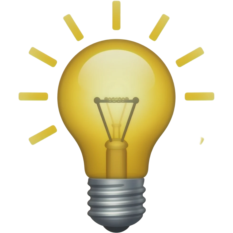 bright & idea emoji