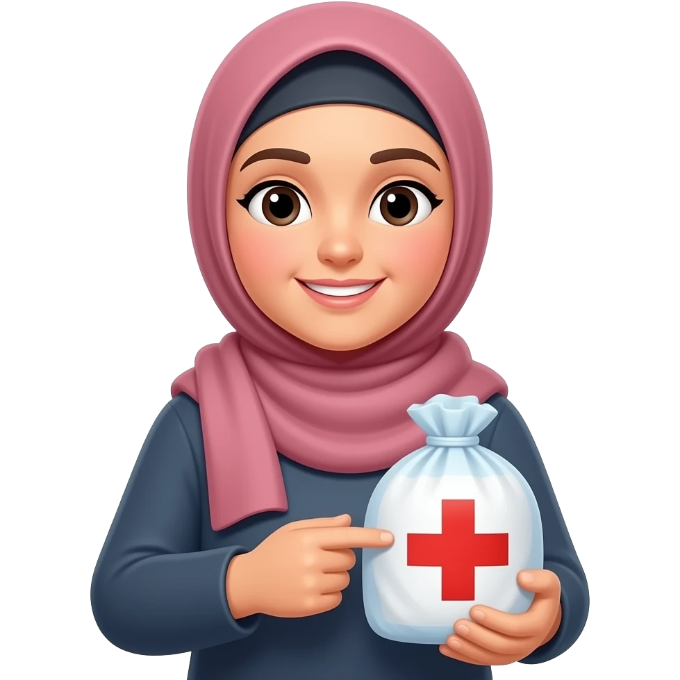 emergency relief hijabi emoji
