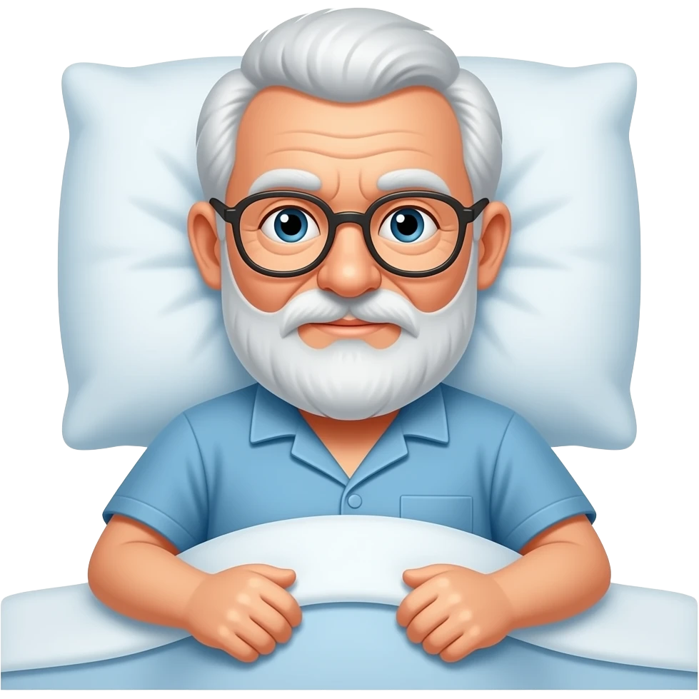Old man going to bed emoji