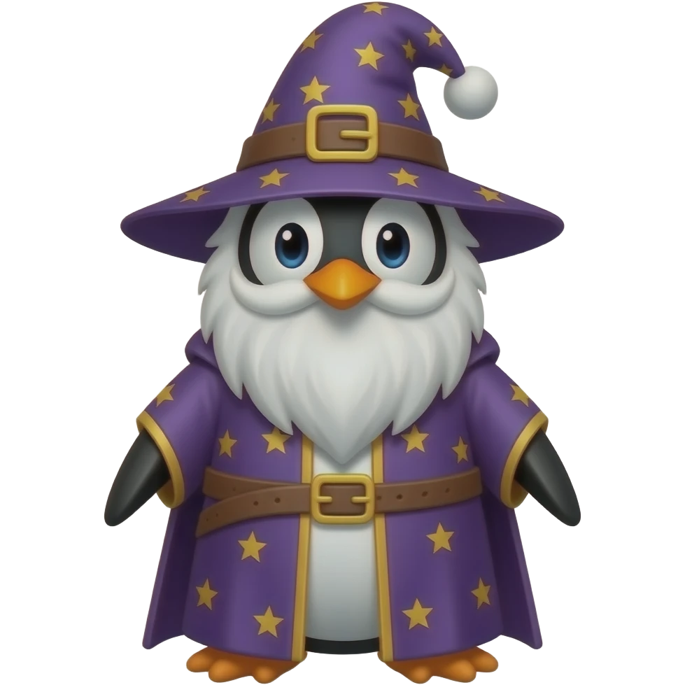 Penguin Wizard emoji