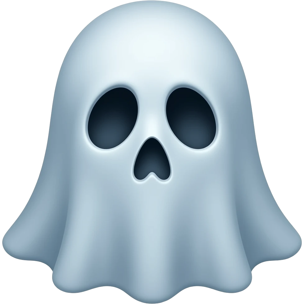 un fantôme crâneur bleu emoji