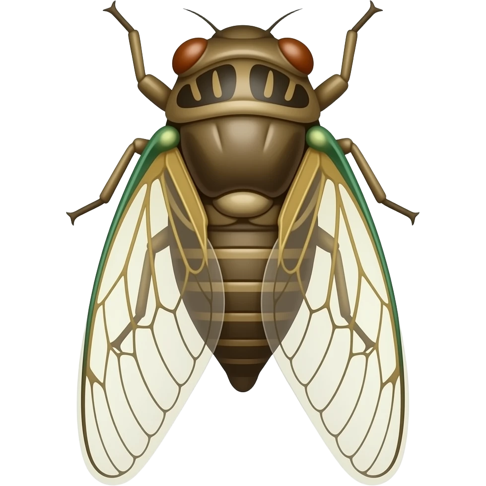 simple cicada emoji