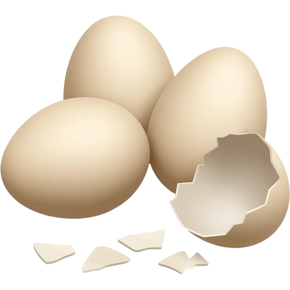 eggshells on the ground emoji