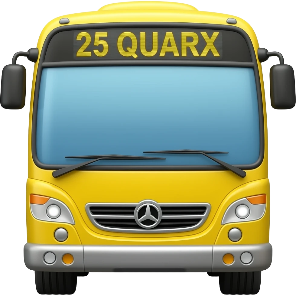 Quince bus emoji
