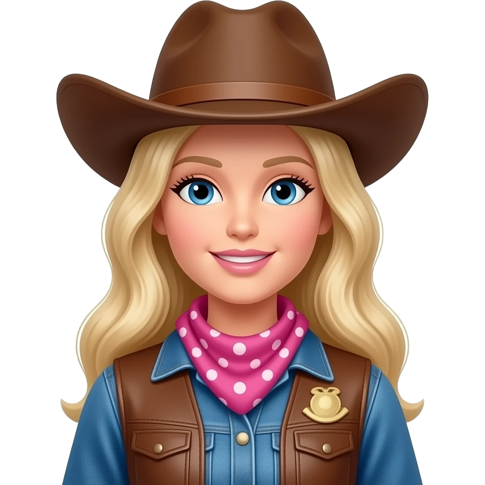 Barbie western emoji