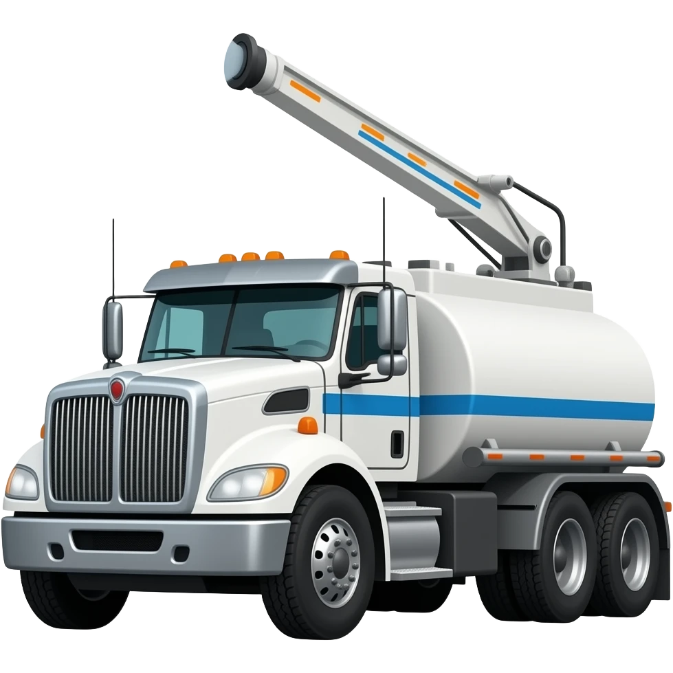 white water tanker with watering arm westernstar emoji