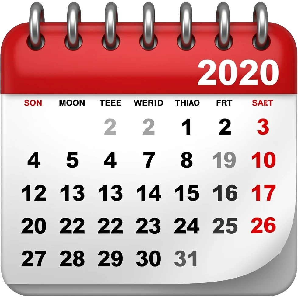 calender 20 emoji