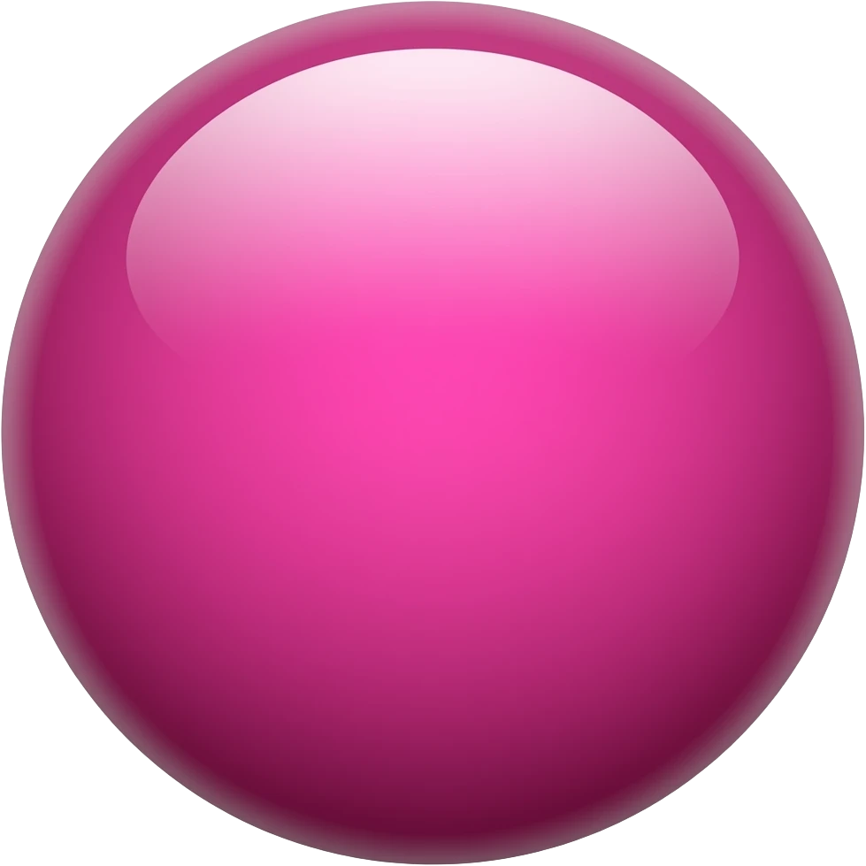 hot pink shiny sphere emoji