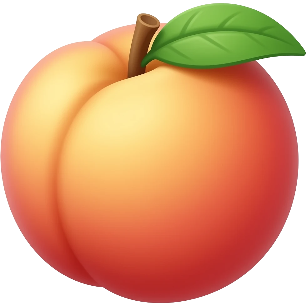 Peach emoji