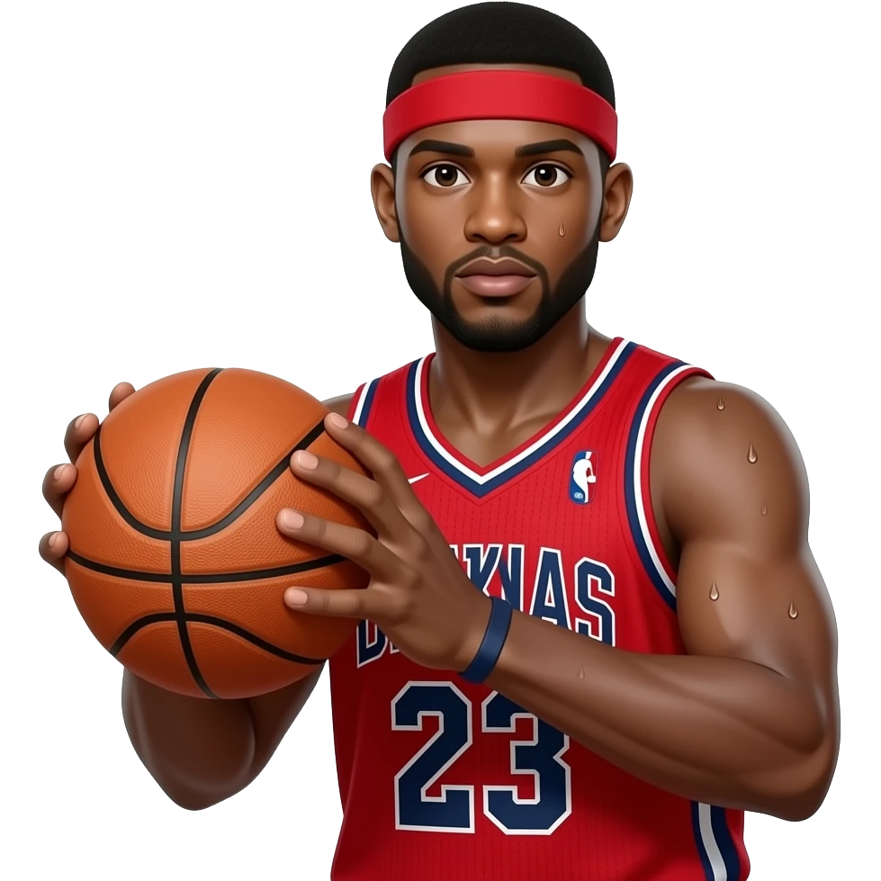 basketball player portrait emoji