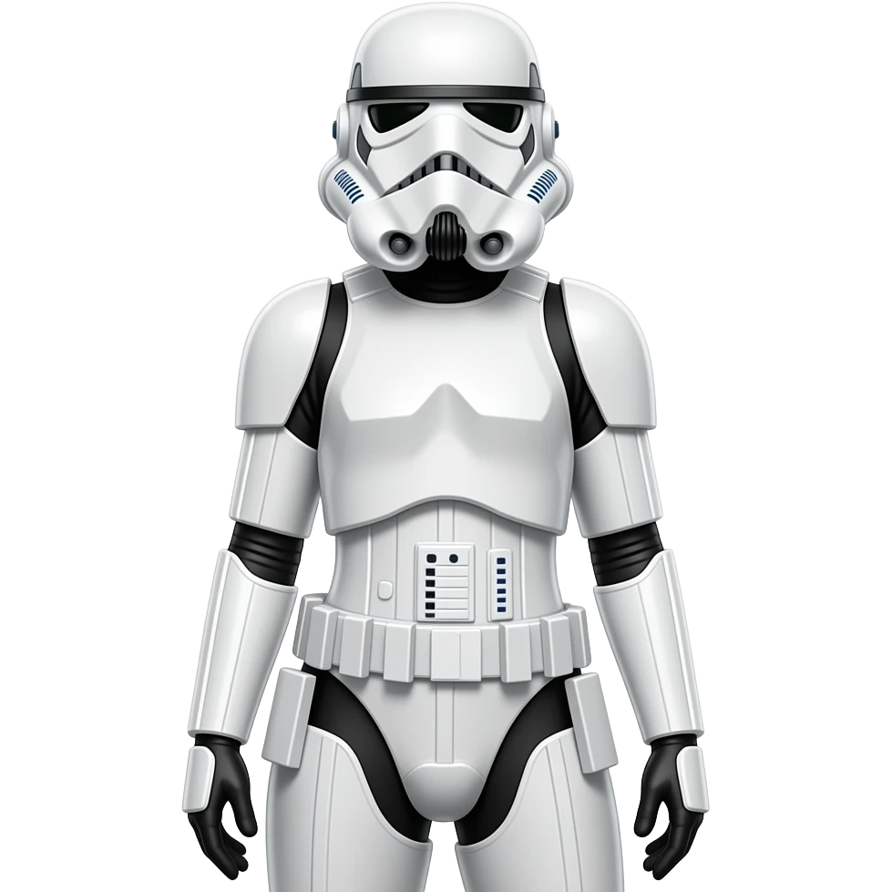 Full Length body Realistic sexy stormtrooper woman emoji