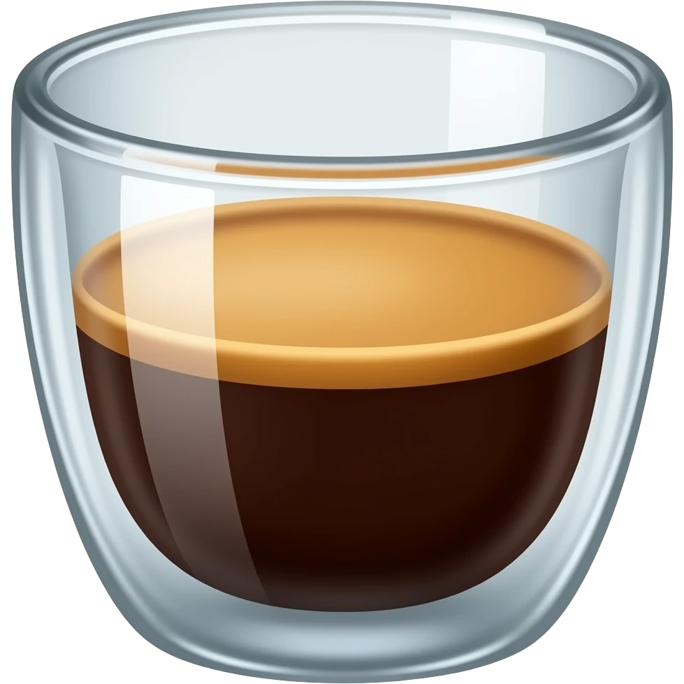 one espresso in a ruler cup, cup max 50ml, cafe is 30ml emoji