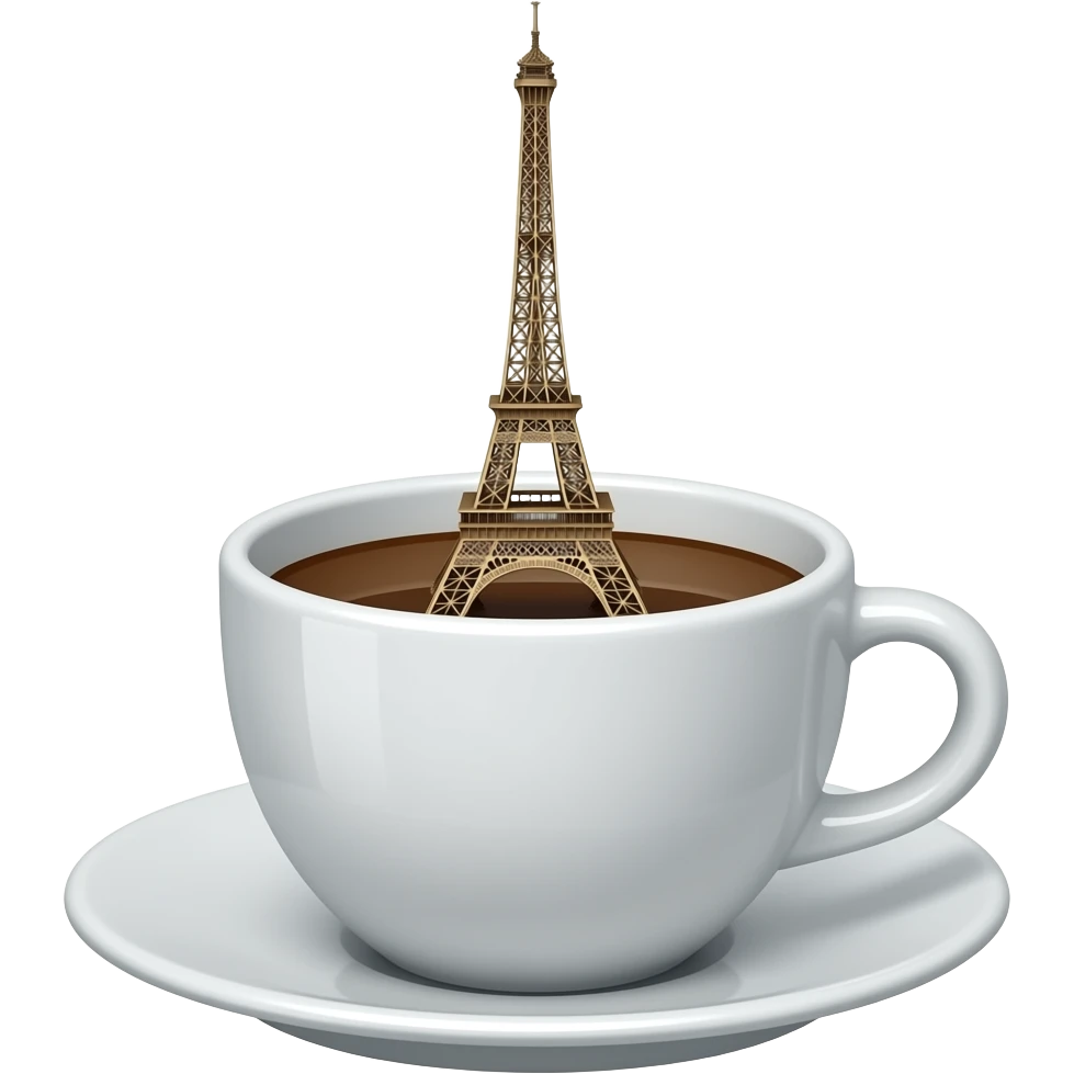 Create emojis with the look and feel of a Parisian café emoji