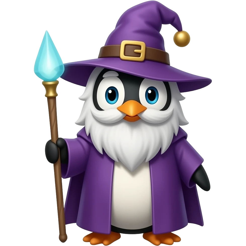 Penguin Wizard emoji
