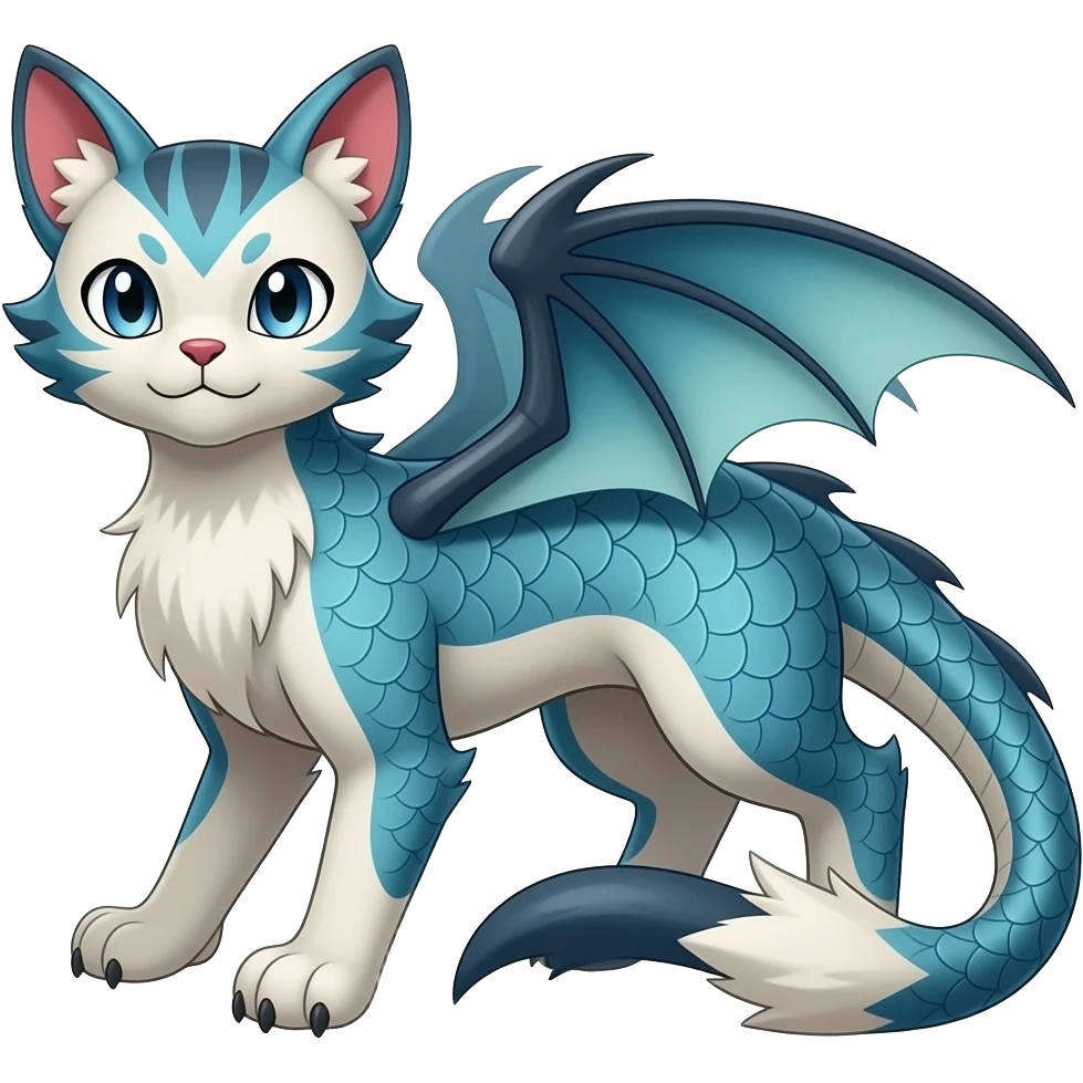 Meowstic-Minccino-Furret-Milotic-Exveemon-hybrid emoji