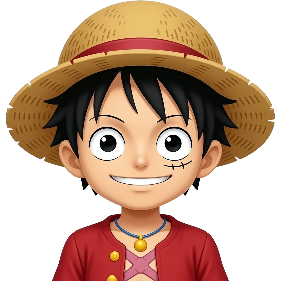 Make monkey D Luffy emoji