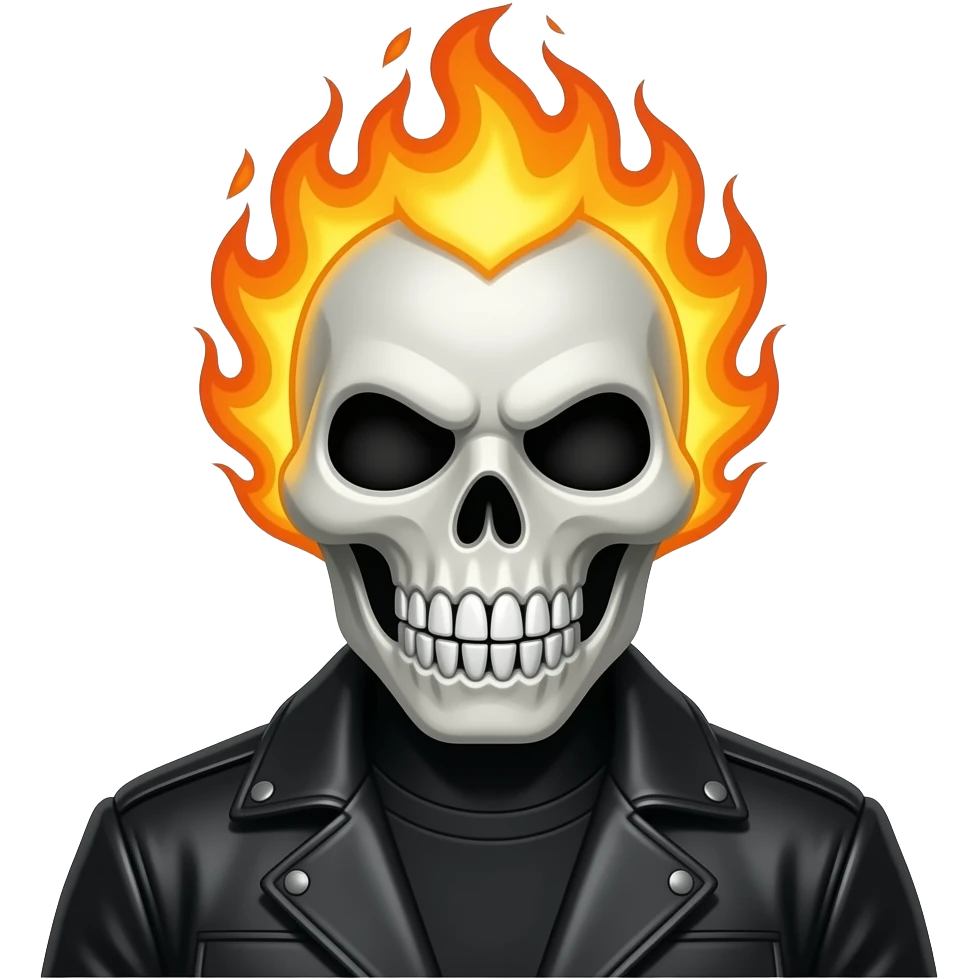 The ghost rider emoji