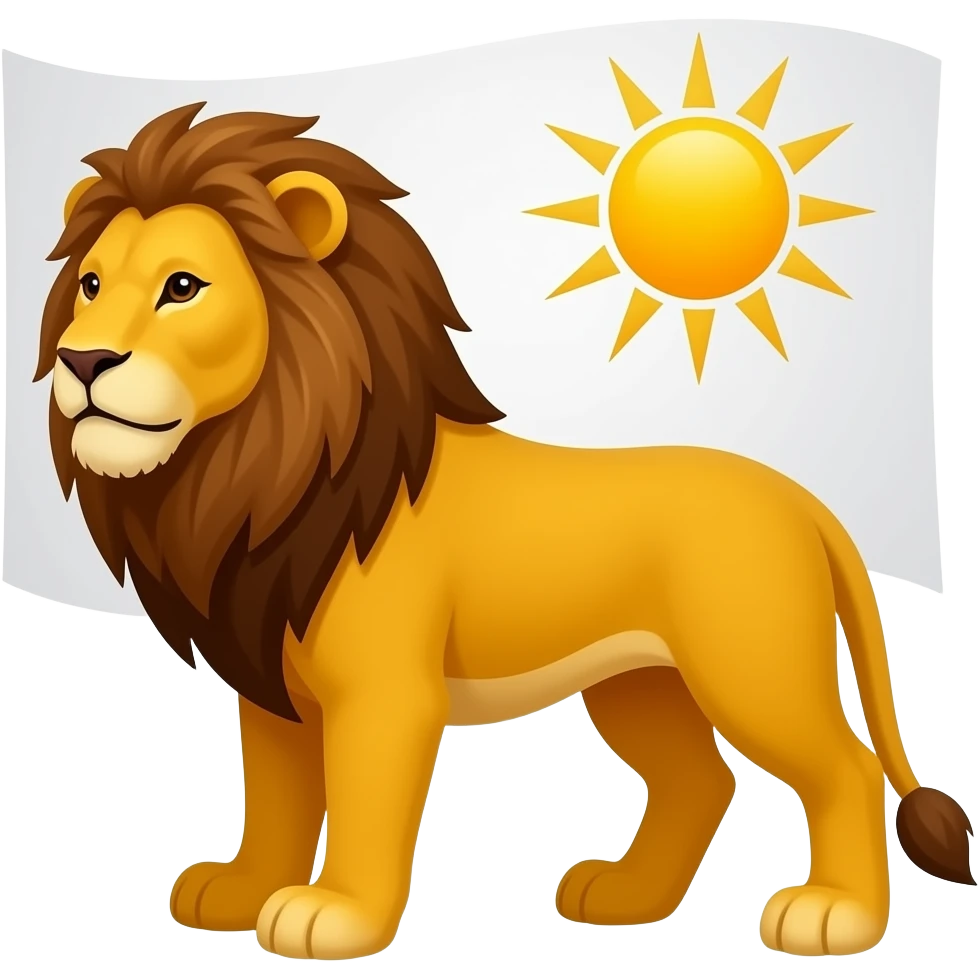 پرچم شیر و خورشید پ emoji