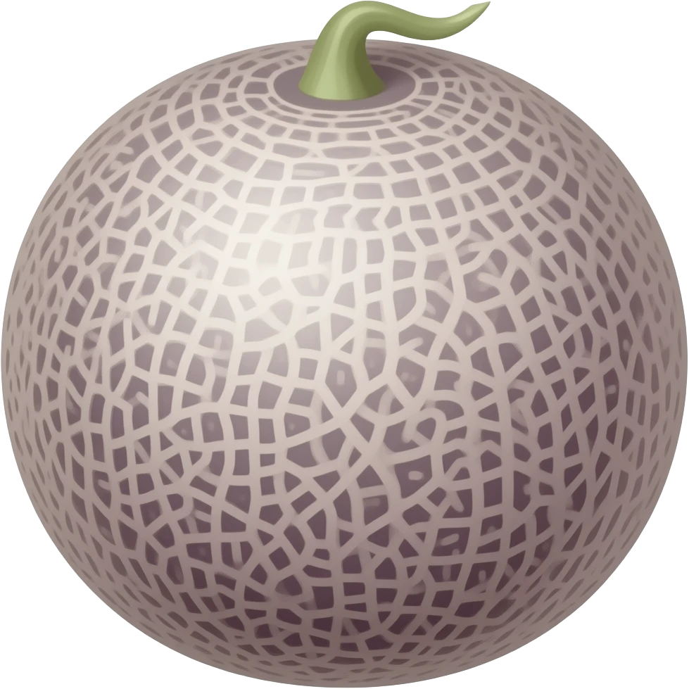 A lavender melon emoji