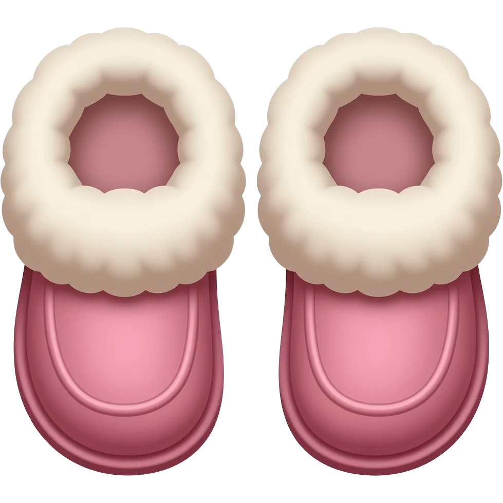 pink uggs slippers emoji