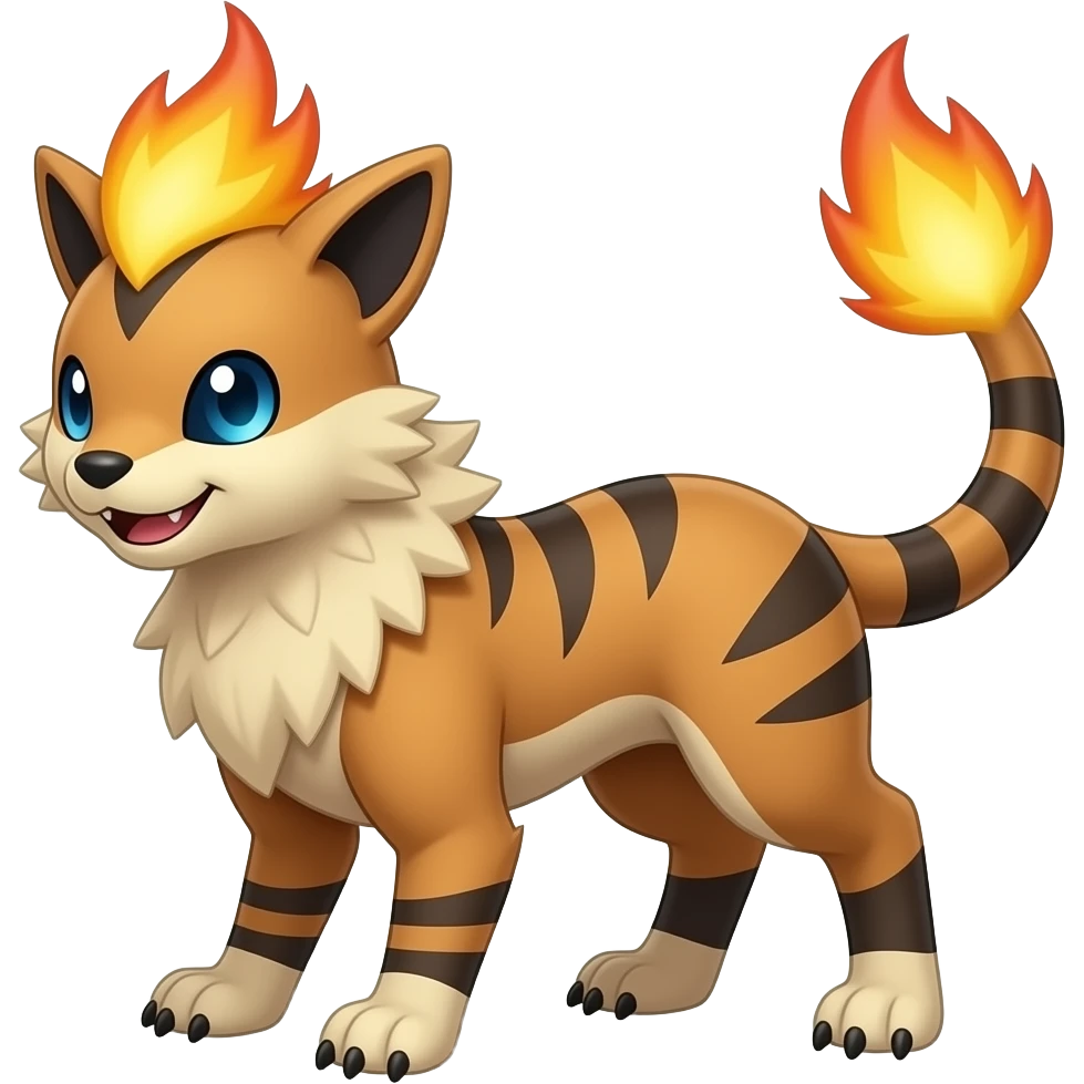 Pyroar-Furret-Shinx-Luxray-Fakémon-hybrid emoji
