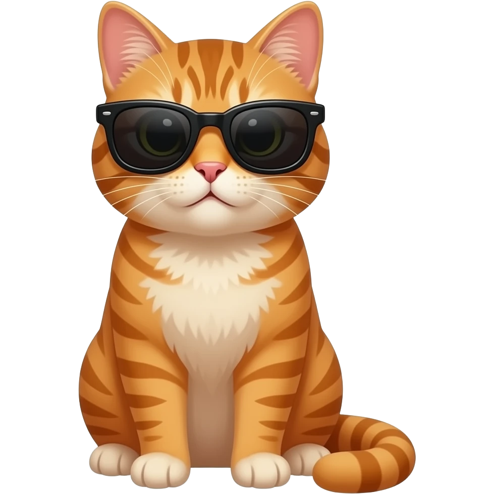 Cat wearing sunglasses emoji