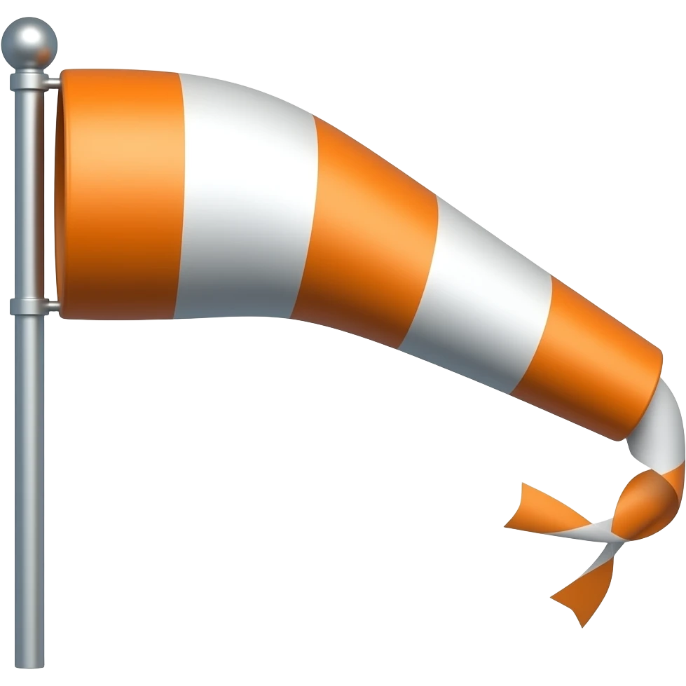 Windsock flag emoji