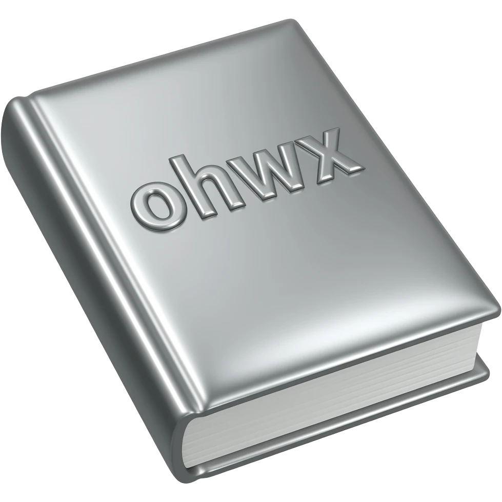 Glossy Silver book emoji