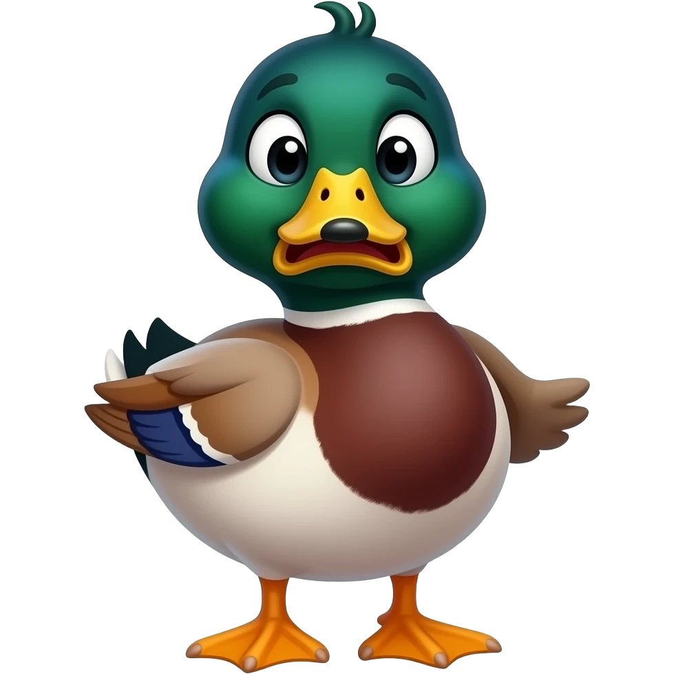 duck panic emoji