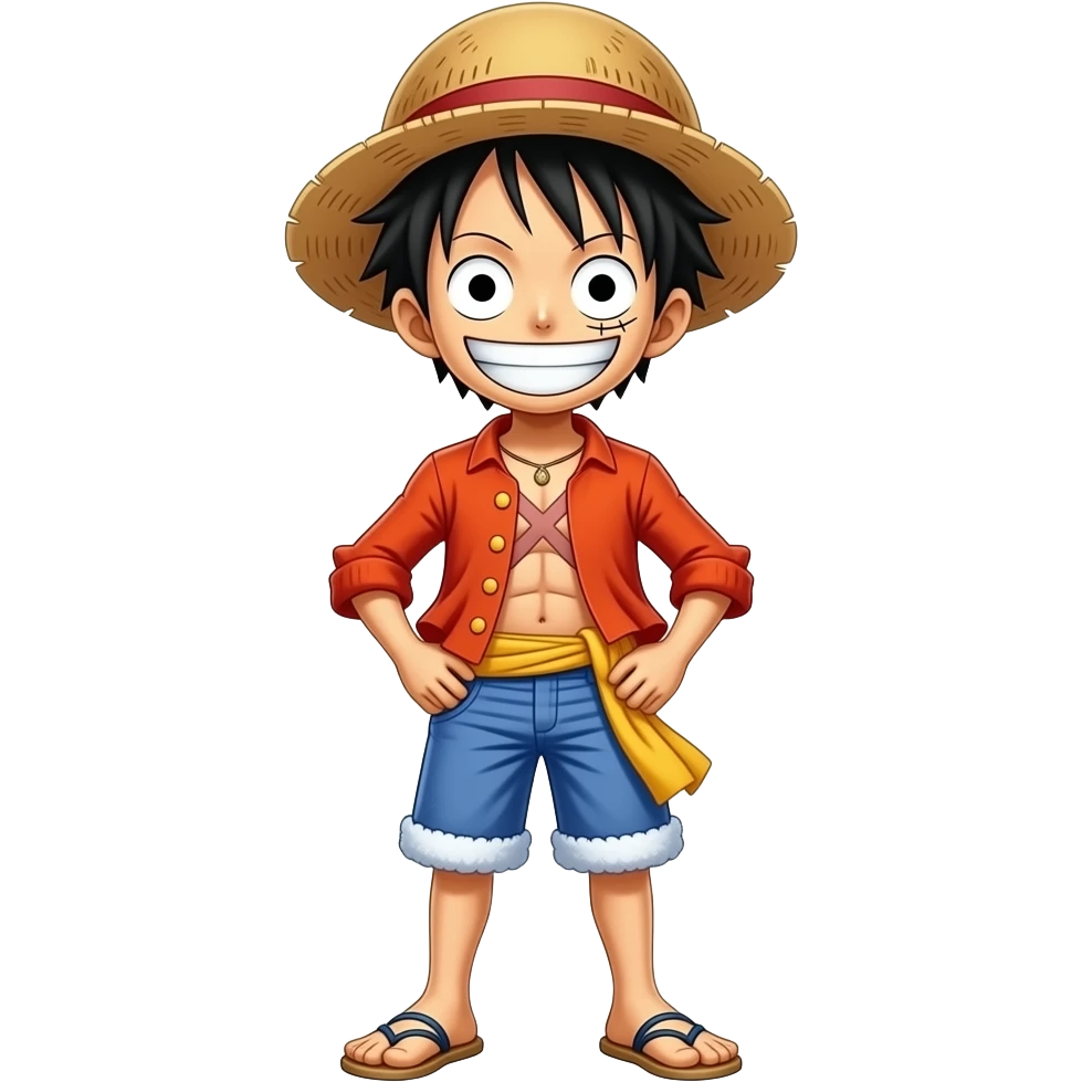 Chapeau de paille luffy emoji