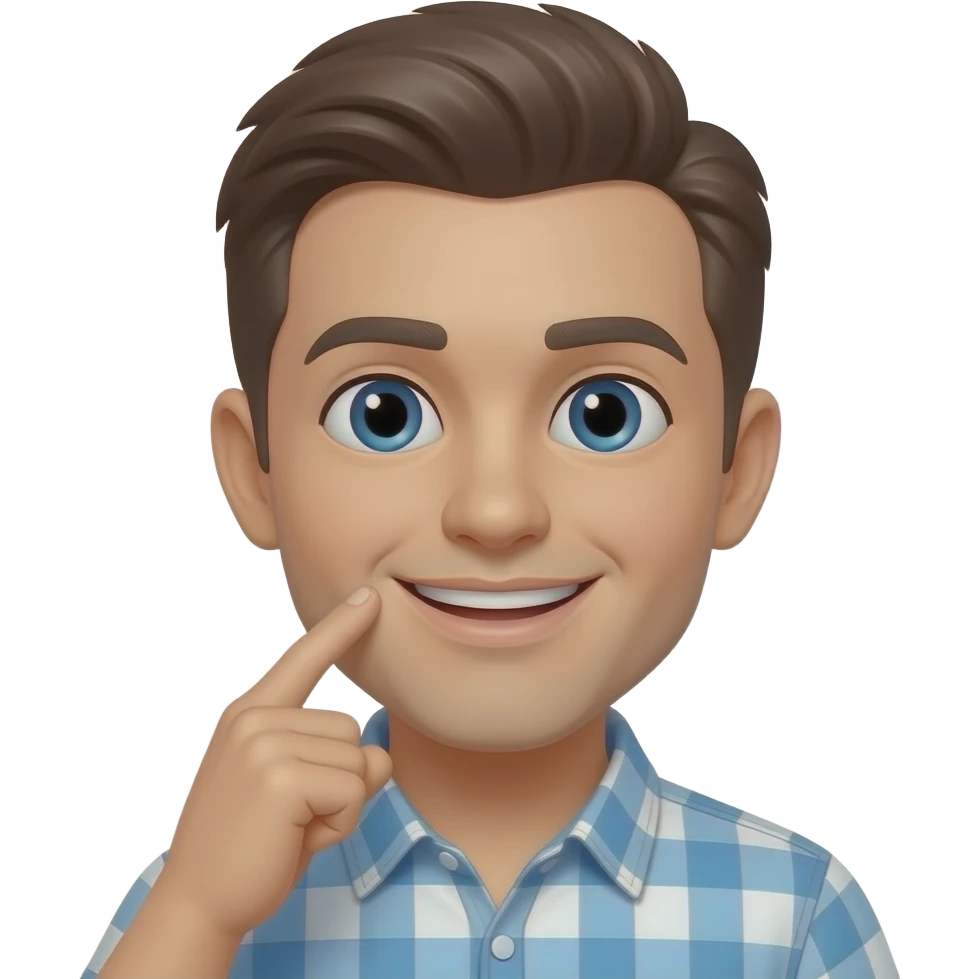 Емодзі яке пальце показує що потрібно поцілувати в щічку emoji