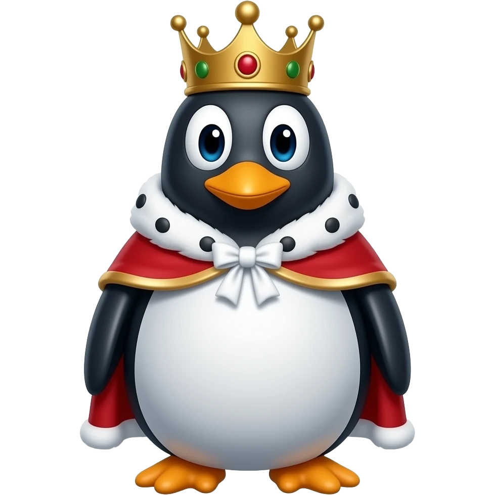 Penguin King emoji