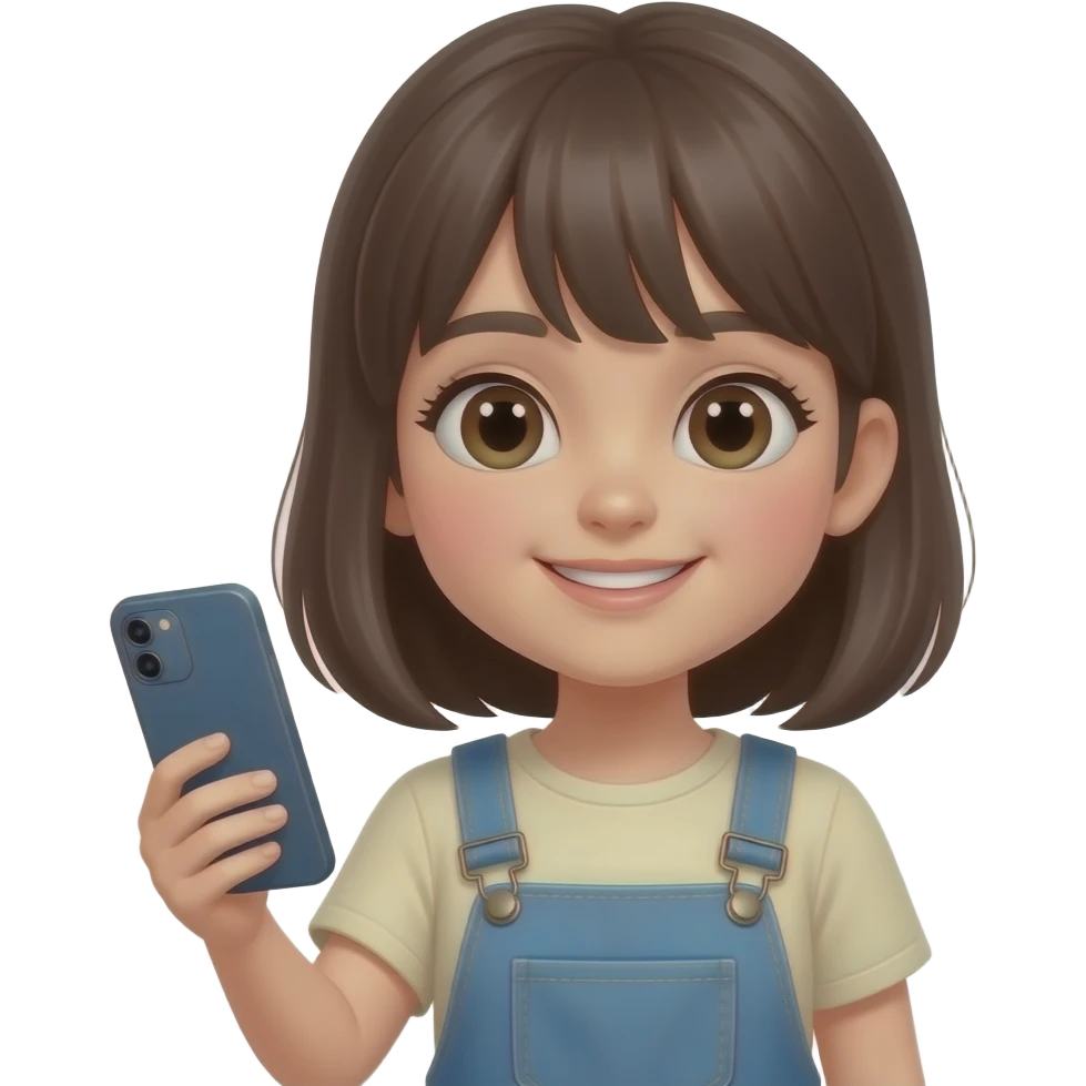 Girl phone emoji
