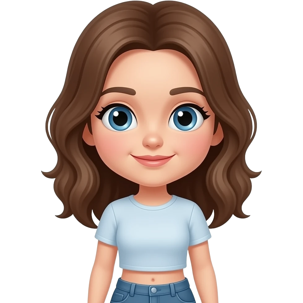 a girl with abress emoji