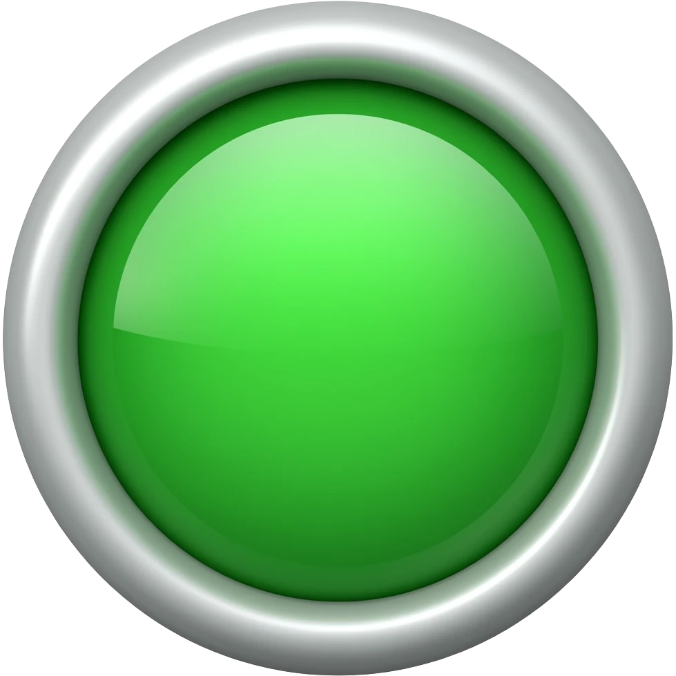GREEN BUTTON PERPECTIVE 3D emoji
