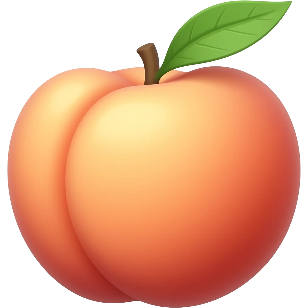 Melocotón emoji