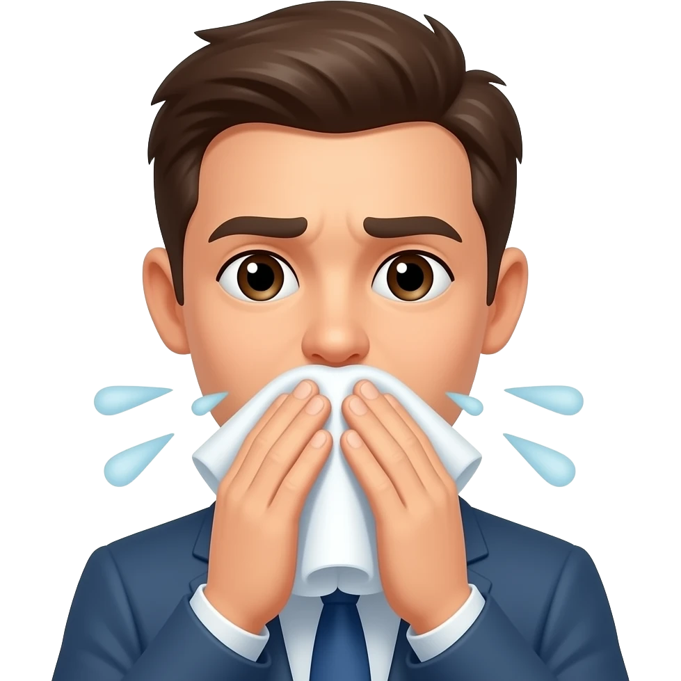 나는 재채기를 한다 emoji