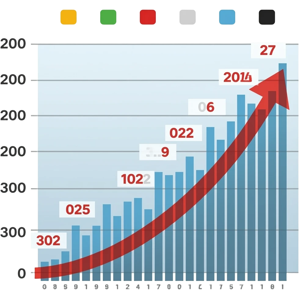 Grafica Estadistica, aumento emoji