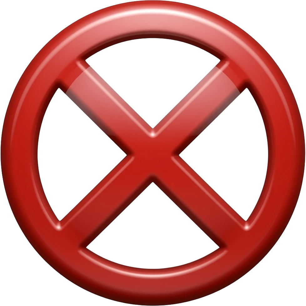 ❌ emoji