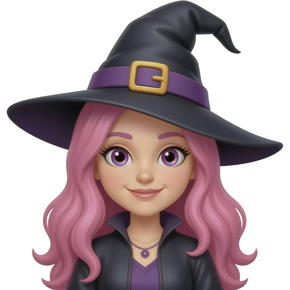 pink witch emoji