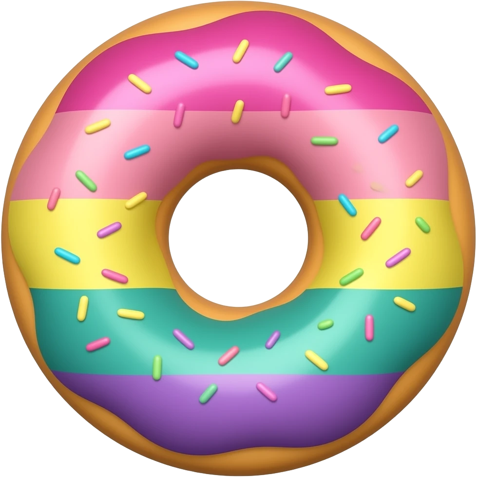 Nonbinary Donut emoji