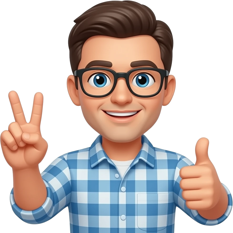 ✌🏿+👍🏿 emoji
