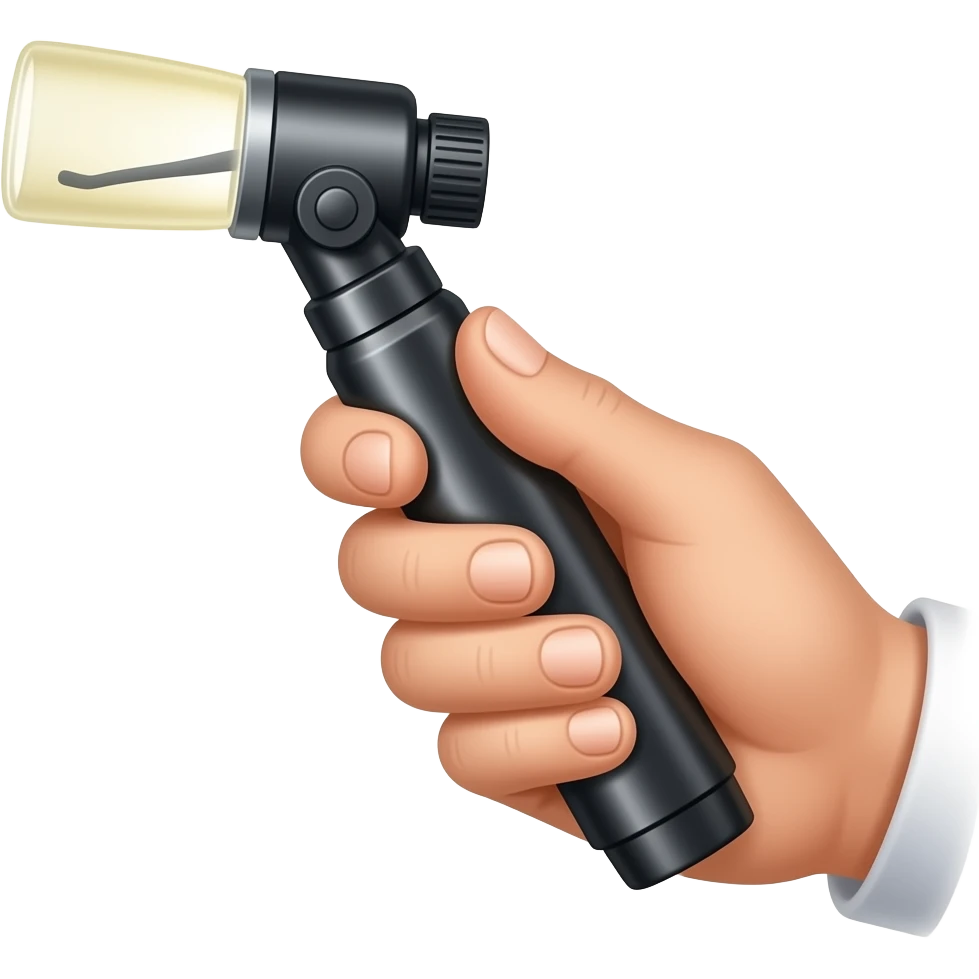 LED medical otoscope emoji