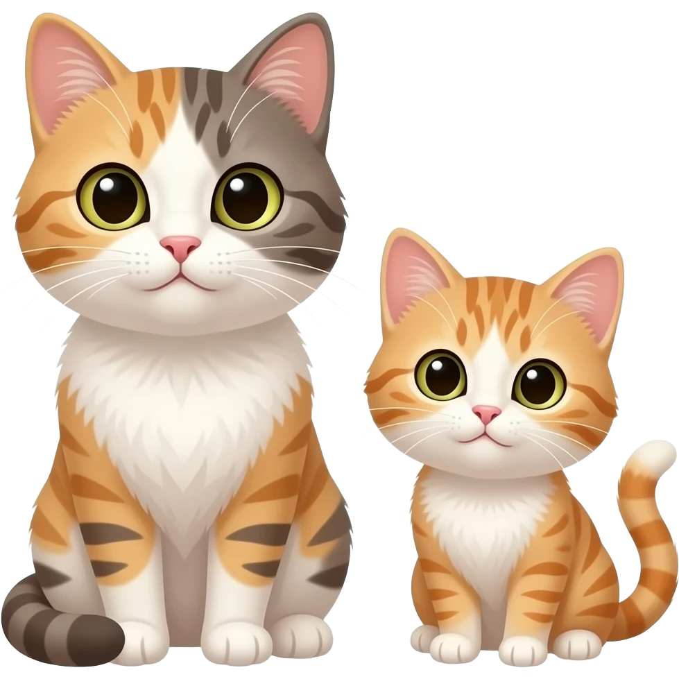 cat & kitten emoji
