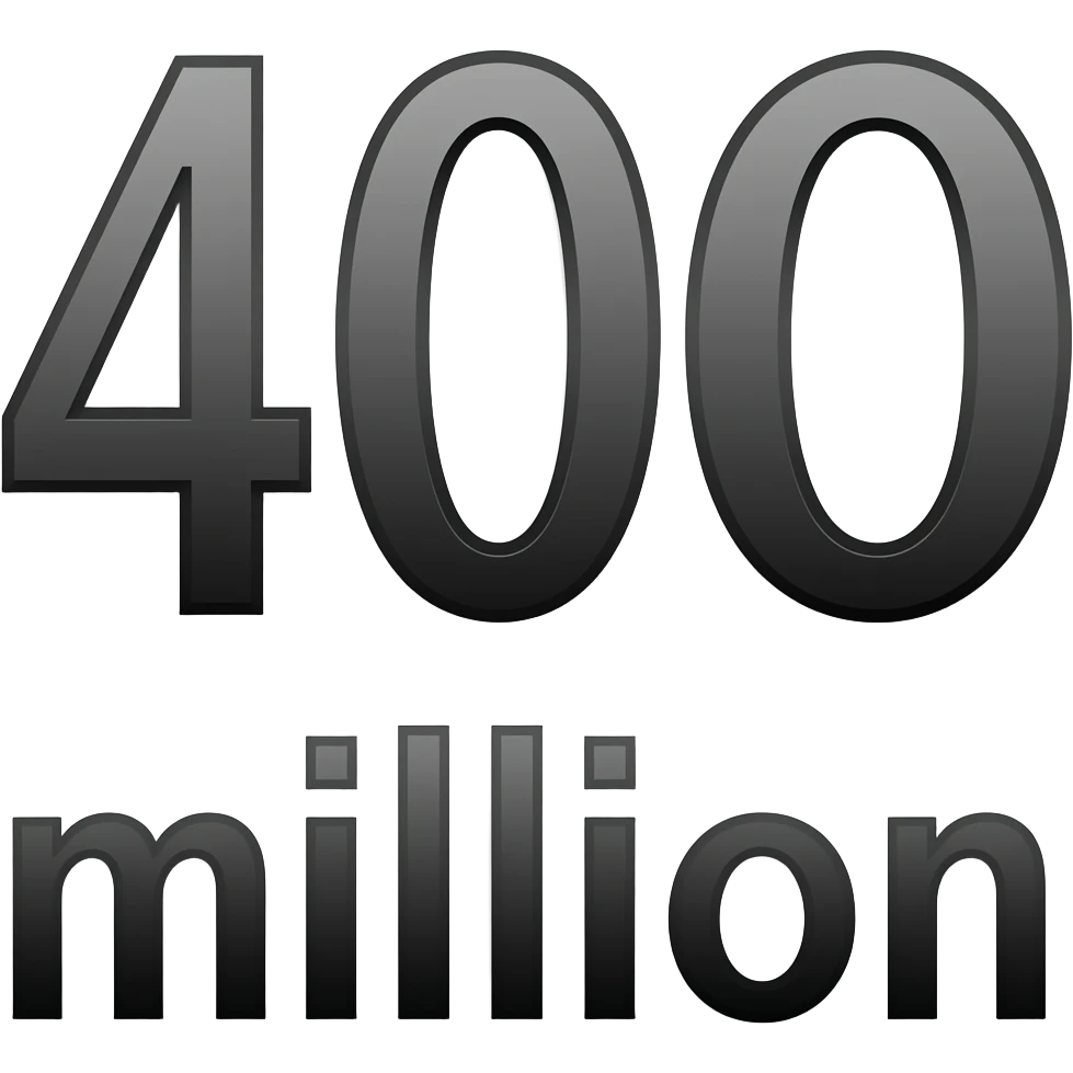 "400 million" emoji